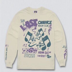 NWT Coney Island Picnic Women’s Long Sleeve Graphic Boyfriend Tee Size: L